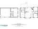 The image contains the first and second story floor plans of the house with dimensions at 208 Bruce Ct, Dallas, GA 30157