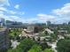 Beautiful aerial view of the city skyline, with greenery and architectural landmarks at 115 W Peachtree Nw Pl # 702, Atlanta, GA 30313