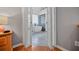 An elegant bathroom showcases a luxurious freestanding tub, tile floors, and modern fixtures at 828 Ivy Ne Cv, Norcross, GA 30071