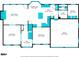 Detailed first floor plan layout showcasing the kitchen, living spaces, and garage at 3130 Crestmont Nw Way, Kennesaw, GA 30152