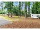 Large backyard featuring mature trees, providing a private, serene outdoor space at 40 Melton Way, Covington, GA 30016