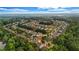 Scenic aerial view of home and neighborhood with tree lined lots and cul-de-sac streets at 7601 Watson Cir, Locust Grove, GA 30248