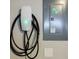 Tesla car charging station installed on the wall at 1293 Liberty Nw Pkwy, Atlanta, GA 30318