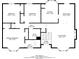 Detailed floor plan showcasing the layout of the upper floor of the residence at 1214 Tyne Way, Stone Mountain, GA 30088