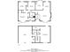 Detailed floor plan showcasing the layout of both floors of the residence at 1214 Tyne Way, Stone Mountain, GA 30088