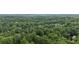 Wide aerial shot displaying densely wooded areas intermixed with a number of neighborhood residences at 5276 Beechwood Ct, Marietta, GA 30068