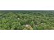 An aerial shot shows a home embraced by a dense forest, highlighting privacy and tranquility at 5276 Beechwood Ct, Marietta, GA 30068