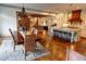 Open-concept dining room with spacious kitchen and seating for large gatherings at 1178 Chambord Ne Way, Brookhaven, GA 30319
