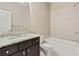 Bathroom with vanity, tile flooring and tub at 3821 Chamblee Dunwoody Rd, Atlanta, GA 30341