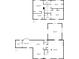 Overall floor plan showing both the first and second floors of the home at 4446 Huntington Cir, Atlanta, GA 30338
