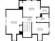 Second floor plan showcasing bedrooms, walk in closet and bathroom layouts at 1824 Westwood Sw Ave, Atlanta, GA 30310