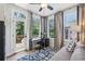 Office featuring natural light, desk, chair, sofa, and an outdoor balcony at 408 Townly Ct, Alpharetta, GA 30009