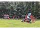 A community playground with various play structures surrounded by trees at 5240 Arrie Way, Atlanta, GA 30360