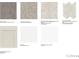 Selection of new home materials including flooring, carpet, tile, countertops, and cabinets at 102 Sheryl Way, Loganville, GA 30052