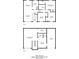 Two-story floor plan showing the layout of the first and second floors at 2139 Jonathan Ave, Lithonia, GA 30058