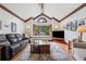 Spacious living room with vaulted ceiling, hardwood floors, and abundant natural light at 2011 Sturbridge Ln, Buford, GA 30519