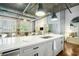 Charming kitchen island featuring barstool seating that opens up to the living room, perfect for entertaining at 3235 Roswell Ne Rd # 402, Atlanta, GA 30305