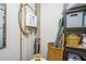 Utility room with a water heater and storage shelves for cleaning supplies at 3235 Roswell Ne Rd # 402, Atlanta, GA 30305