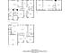 Comprehensive floor plan including the basement, first floor, and top floor layouts at 2482 Brittany Park Ln, Ellenwood, GA 30294