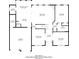 A detailed floor plan showcasing the home's layout with labeled rooms and dimensions for easy visualization at 2482 Brittany Park Ln, Ellenwood, GA 30294