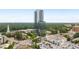 Aerial view showcasing the modern high-rise building and surrounding landscape at 3630 Peachtree Ne Rd # 2309, Atlanta, GA 30326