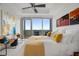 Sun-drenched bedroom with comfortable furnishings and stunning treetop views from the balcony at 3630 Peachtree Ne Rd # 2309, Atlanta, GA 30326