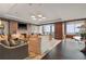 Bright living room features hardwood floors, fireplace, and large windows with city views at 3630 Peachtree Ne Rd # 2309, Atlanta, GA 30326