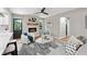 Cozy living room features a fireplace, modern decor, and seamless flow to other spaces at 4617 Cedar Park Dr, Stone Mountain, GA 30083