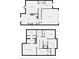Floor plan showing both stories; including kitchen, bedrooms, laundry and garage at 112 Lexington Parke Dr, Woodstock, GA 30189