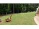 Lush backyard with mature trees offering shade and privacy, providing a serene outdoor retreat at 10 Stagg Trce, Social Circle, GA 30025