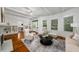 Bright and airy living room featuring hardwood floors, a fireplace, and ample seating at 1038 Saint Charles Ave, Atlanta, GA 30306