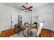 Office features hardwood floors and decorative fireplace at 1038 Saint Charles Ave, Atlanta, GA 30306
