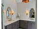 Stylish bathroom showcasing elegant mirrors, modern fixtures, and ample counter space at 111 Cherry Hill Dr, Marietta, GA 30067
