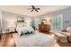 Serene main bedroom showcasing a plush bed, soft lighting, and a calming color scheme at 111 Cherry Hill Dr, Marietta, GA 30067