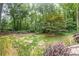 A lush backyard offers a private space for relaxing and entertaining at 4766 Jamerson Forest Cir, Marietta, GA 30066
