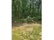 View of the backyard featuring a stone retaining wall and a small patch of grass at 4766 Jamerson Forest Cir, Marietta, GA 30066