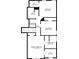 Second floor layout showing bedrooms, primary bathroom, laundry, walk in closet, and hall at 4610 Idlewood Park, Lithonia, GA 30038