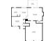 Detailed first floor layout featuring kitchen, living and Gathering rooms, dining area, bathroom, and garage at 4610 Idlewood Park, Lithonia, GA 30038