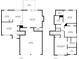 Home layouts featuring the first and second floors including kitchen, bedrooms, garage, and Gathering rooms at 4610 Idlewood Park, Lithonia, GA 30038