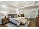 Bright main bedroom with hardwood flooring, tray ceilings, and natural light at 505 Woodmoore Ct, Sandy Springs, GA 30342