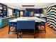 Gourmet kitchen with oversized center island, contrasting colored cabinetry, and modern appliances at 1164 Bonview Ne Ln, Atlanta, GA 30324