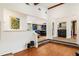 Open floor plan showcasing the kitchen and dining areas, featuring an attractive stone accent wall at 1164 Bonview Ne Ln, Atlanta, GA 30324