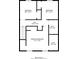 The second floor plan includes three bedrooms, a hall, and two bathrooms at 256 Turnstone Rd, Stockbridge, GA 30281