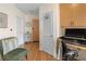 Entry hallway with built-in desk and chair; a comfortable and productive workspace at 400 W Peachtree Nw St # 3114, Atlanta, GA 30308