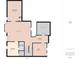 Floor plan displaying basement level, complete with living room, bedroom, office, and bathroom at 122 White Spruce Ct, Dallas, GA 30157