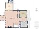 Detailed floor plan showcasing the layout of the main level, including living spaces and terrace at 122 White Spruce Ct, Dallas, GA 30157