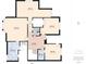 Detailed floor plan highlighting upper-level bedrooms, bathrooms, and layout at 122 White Spruce Ct, Dallas, GA 30157