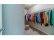 Spacious walk-in closet with ample hanging space and organization for clothing and accessories at , Loganville, GA 30052