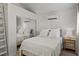Cozy bedroom with a mirrored closet and modern decor at 1429 Noel Ne Dr, Brookhaven, GA 30319