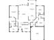 Detailed floor plan showcasing the layout of the main level, including room dimensions at 2059 Ivey Chase Dr, Dacula, GA 30019